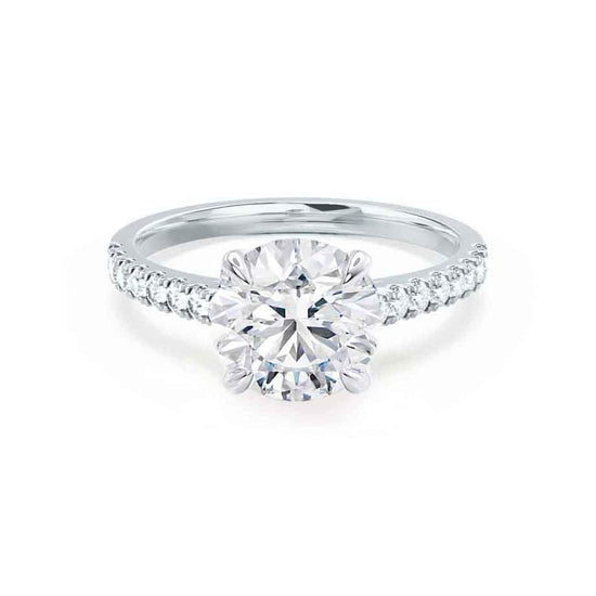 1.20 CT Round Shaped Moissanite Solitaire Engagement Ring 1
