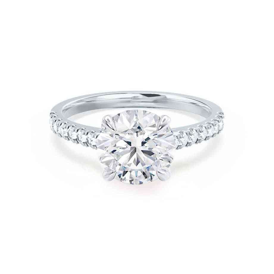 1.20 CT Round Shaped Moissanite Solitaire Engagement Ring 1