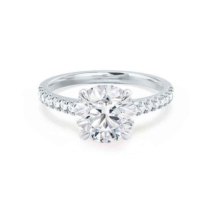 1.20 CT Round Shaped Moissanite Solitaire Engagement Ring 1