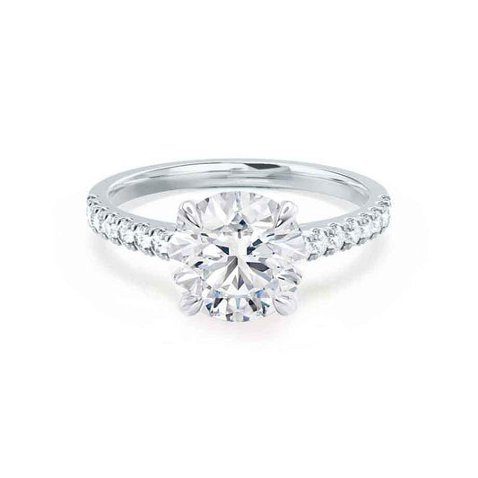 1.20 CT Round Shaped Moissanite Solitaire Engagement Ring 1