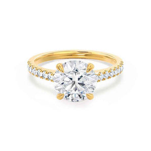 1.20 CT Round Shaped Moissanite Solitaire Engagement Ring 1