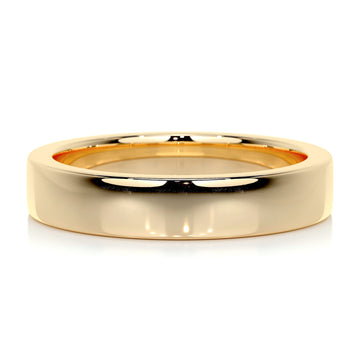 Polished Finish Yellow Gold Classic Men's Band 1
