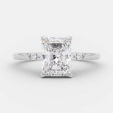 2.43 CT Radiant Cut Solitaire Style Moissanite Engagement Ring 5