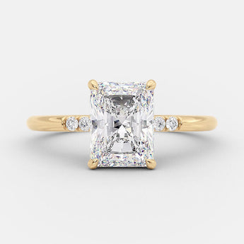 2.43 CT Radiant Cut Solitaire Style Moissanite Engagement Ring 6