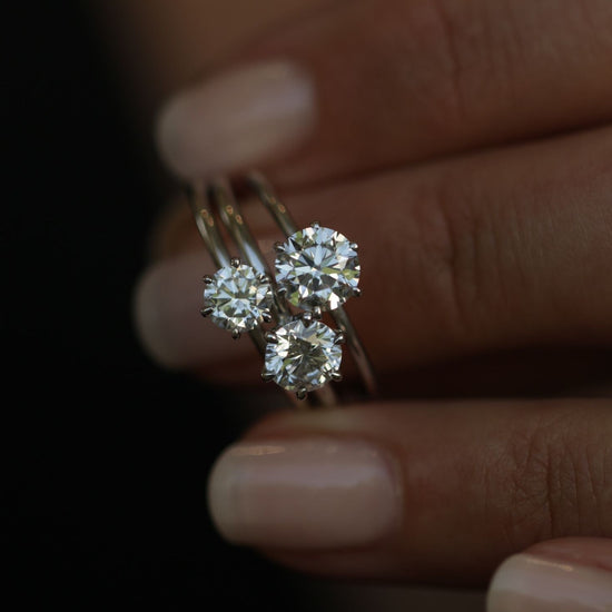 0.50 CT Round Solitaire CVD G/VVS2Diamond Engagement Ring 12