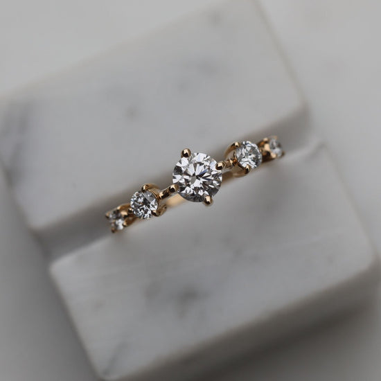 0.80 CT Round Dainty CVD EF/VS Diamond Wedding Band 14