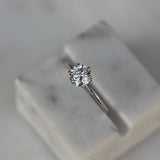 1.0 CT Round Solitaire CVD E/VS1 Diamond Engagement Ring 5