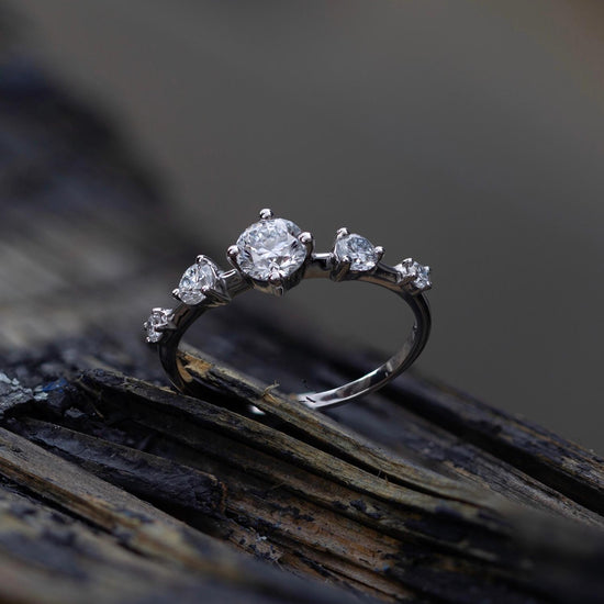 0.80 CT Round Dainty CVD EF/VS Diamond Wedding Band 4