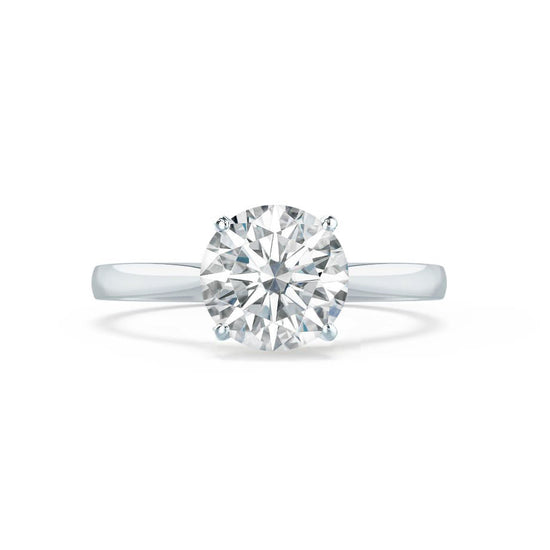 1.20 CT Round Shaped Moissanite Solitaire Style Engagement Ring 7