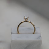 0.91 CT Oval Solitaire CVD E/VVS2 Diamond Engagement Ring 5