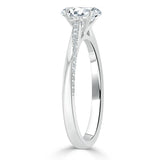 0.75 CT Oval Cut Solitaire Moissanite Engagement Ring 3