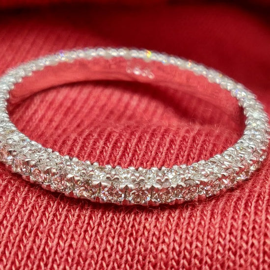 1.0 CT Round Micro Setting EF/VS1 Diamond Engagement Ring 5