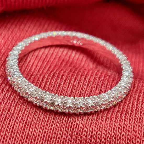 1.0 CT Round Micro Setting EF/VS1 Diamond Engagement Ring 6