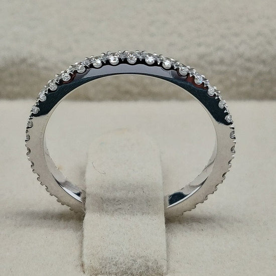 1.0 CT Round Micro Setting EF/VS1 Diamond Engagement Ring 3