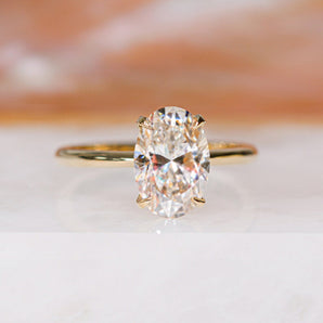 2.28 CT Oval Solitaire CVD F/VS1 Diamond Engagement Ring 2