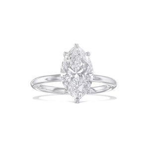 2.0 CT Marquise Solitaire CVD F/VS1 Diamond Engagement Ring 1