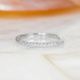 0.90 CT Round Half Eternity EF/VS1 Diamond Engagement Ring 1