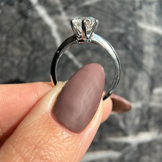 1.50 CT Round Solitaire CVD F/VS2 Diamond Engagement Ring 4