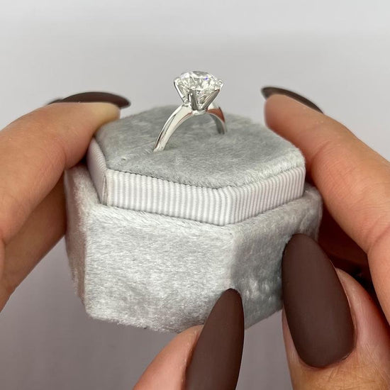 2.0 CT Round Solitaire CVD F/VS1 Diamond Engagement Ring 6