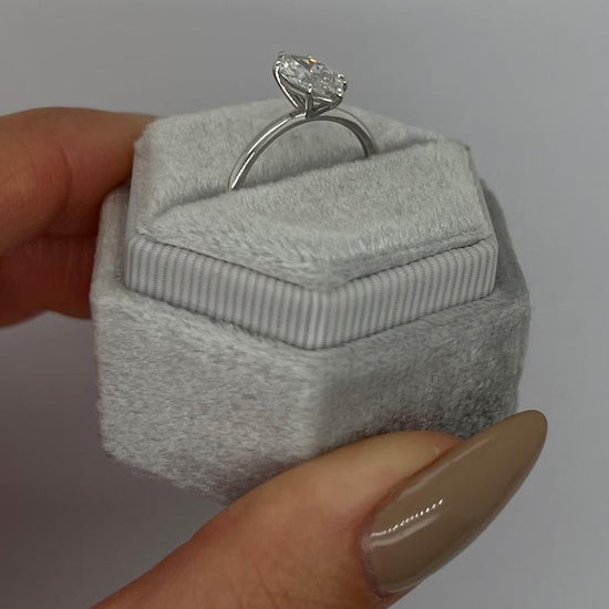 1.50 CT Marquise Solitaire CVD F/VS2 Diamond Engagement Ring 3