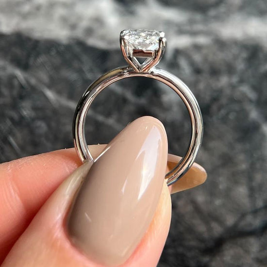 2.0 CT Radiant Solitaire CVD F/VS2 Diamond Engagement Ring 4