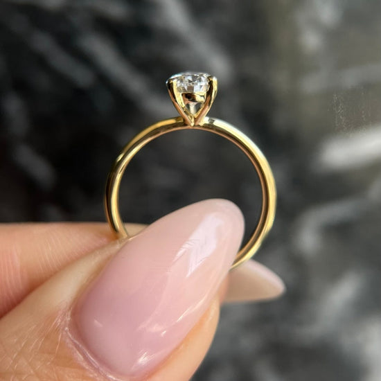 1.0 CT Pear Solitaire CVD F/VS2 Diamond Engagement Ring 4