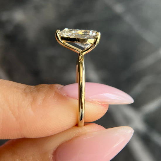 2.0 CT Pear Solitaire CVD F/VS2 Diamond Engagement Ring 4