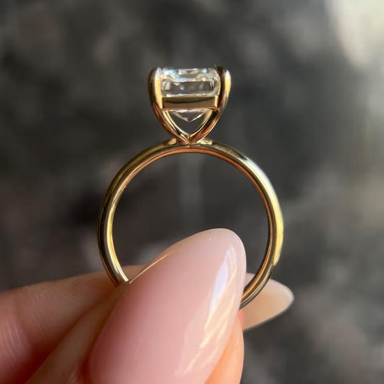 4.38 CT Emerald Solitaire CVD E/VS2 Diamond Engagement Ring 3