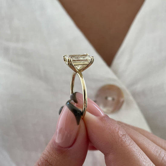 3.01 CT Radiant Solitaire CVD G/VS1 Diamond Engagement Ring 4