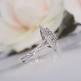 2.30 CT Pear Double Halo CVD G/VS2 Diamond Engagement Ring 4