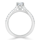 0.75 CT Round Cut Solitaire Moissanite Engagement ring 4