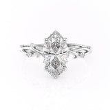 1.58 CT Marquise Cut Solitaire Twig Style Moissanite Engagement Ring 10