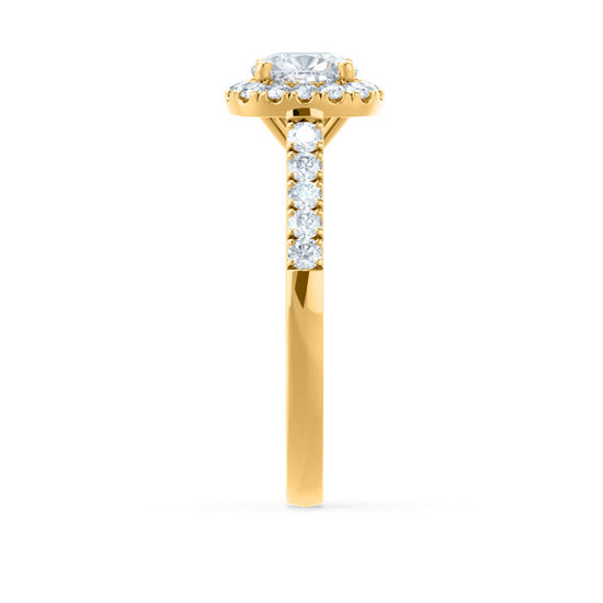 1.10 CT Cushion Shaped Moissanite Halo Style Engagement Ring 8