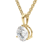 0.25 CT- 0.75 CT Round Solitaire CVD F/VS Diamond Necklace 13