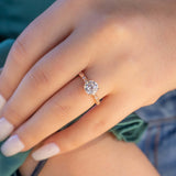 1.50 CT Round Cut Solitaire Moissanite Engagement Ring 17