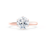 1.50 CT Round Shaped Moissanite Solitaire Engagement Ring 9