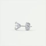 1.0 CT Round Solitaire CVD G/VS Diamond Earrings 3